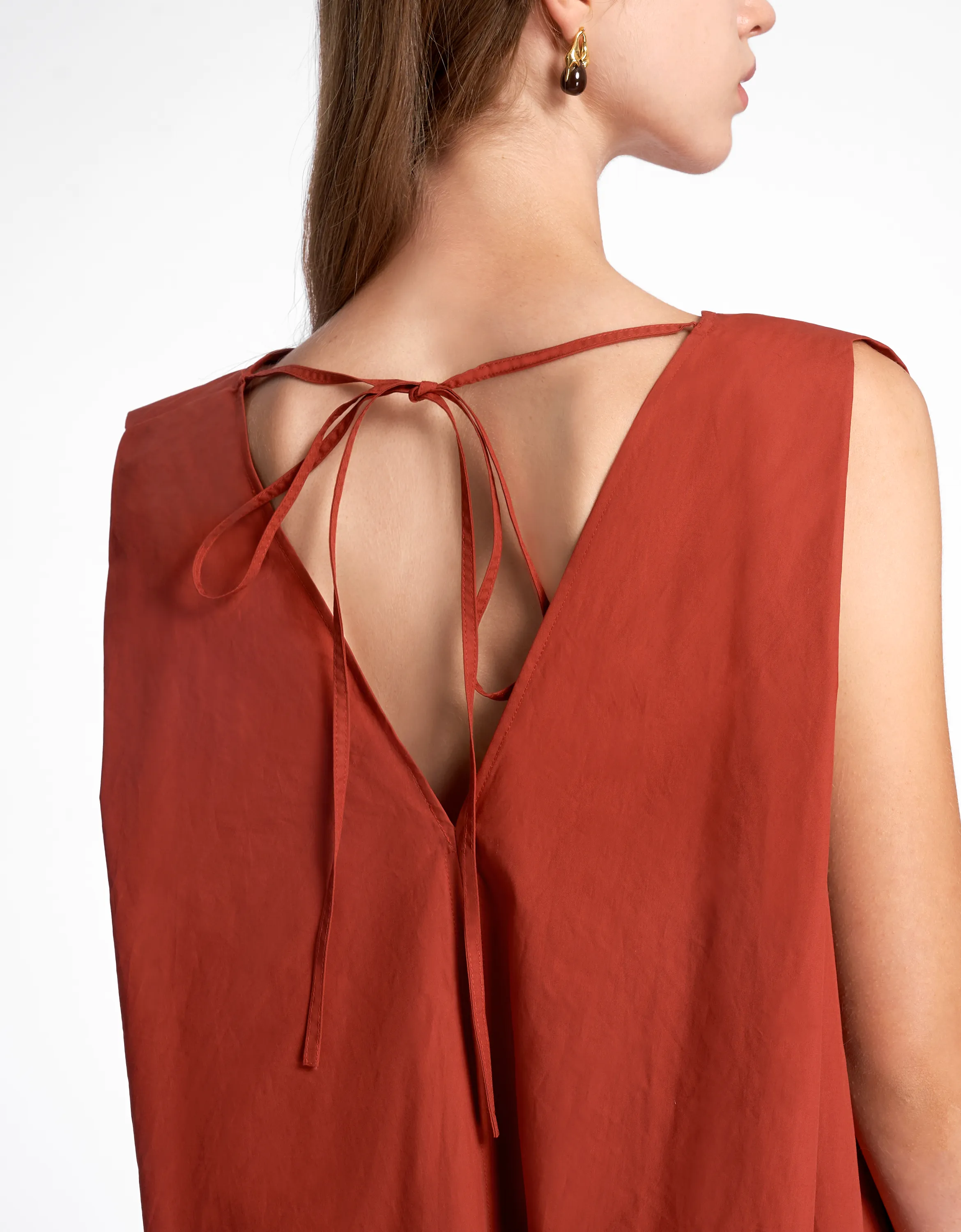 A-line V-neck Dress
