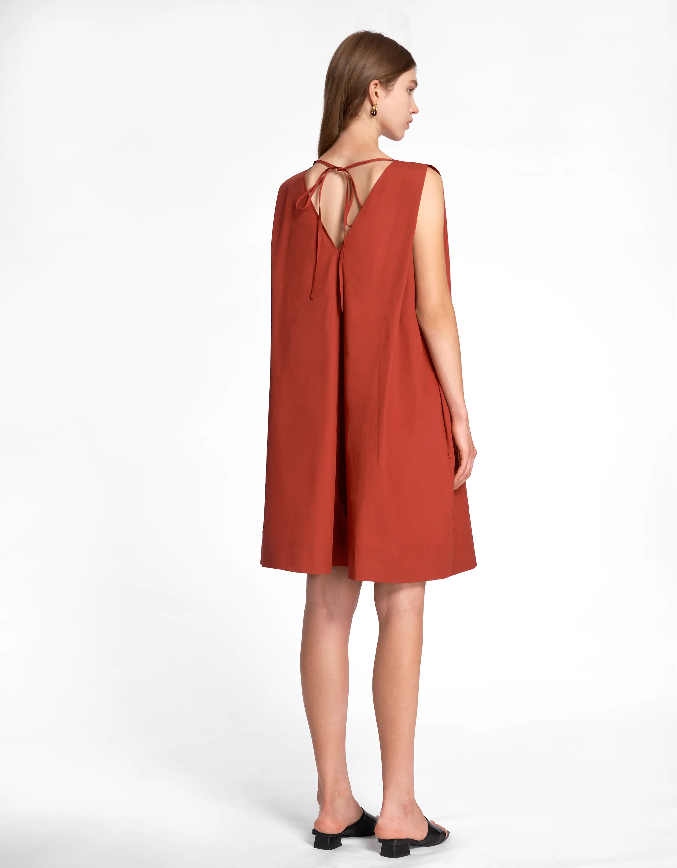 A-line V-neck Dress