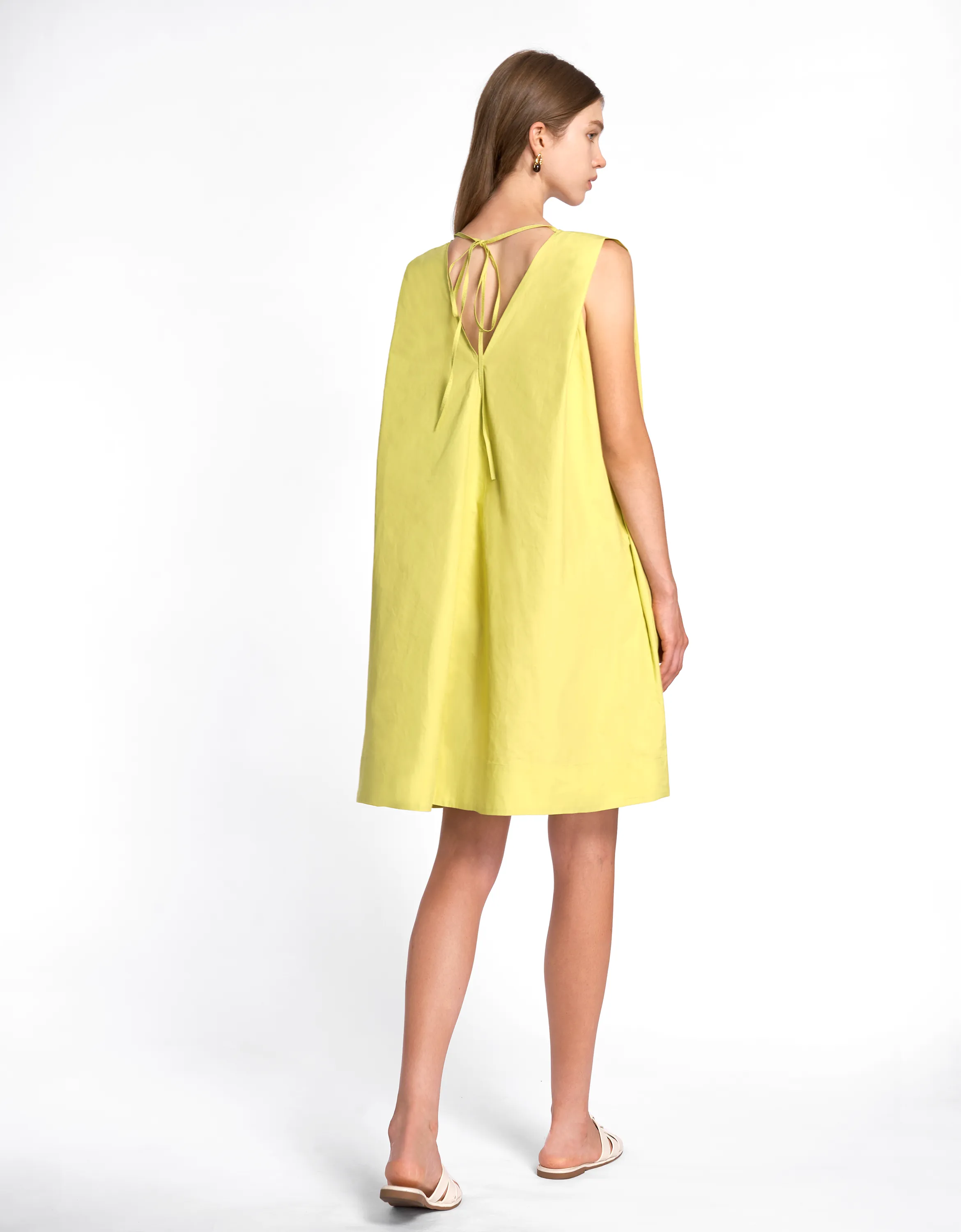 A-line V-neck Dress