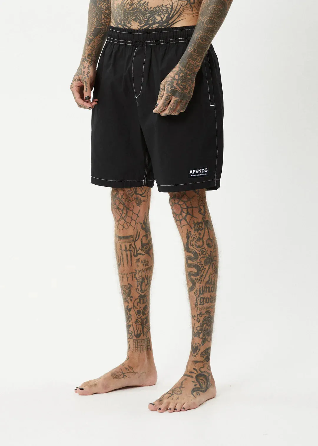 Afends The Dopamine Swim Short 18' - Black