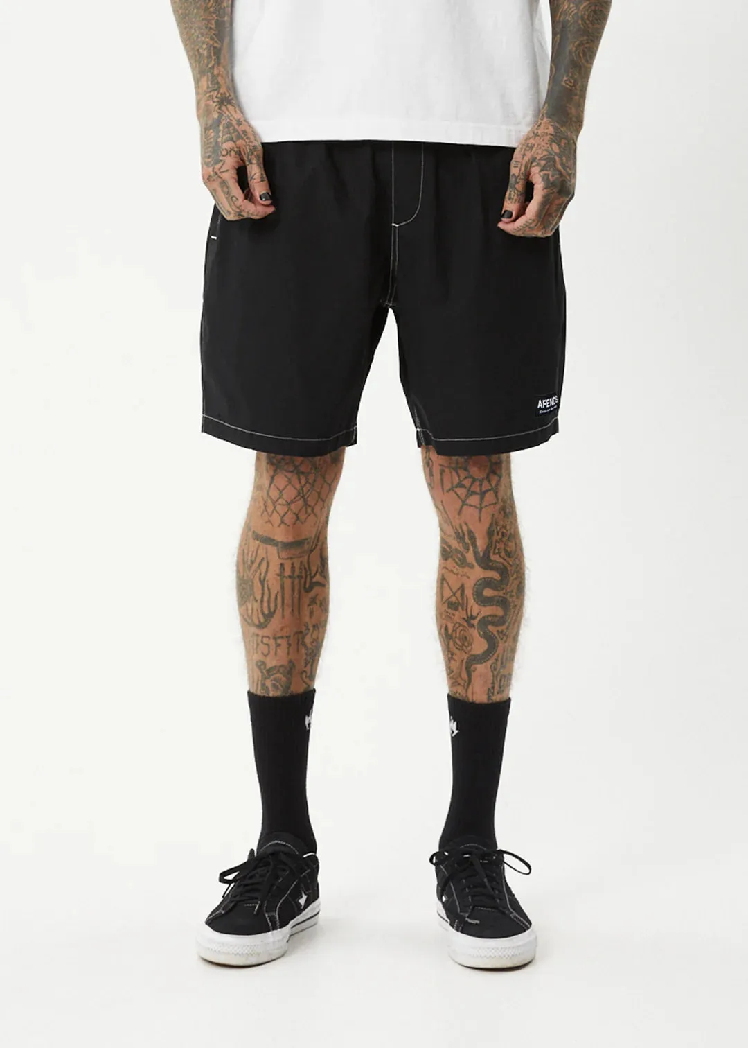 Afends The Dopamine Swim Short 18' - Black