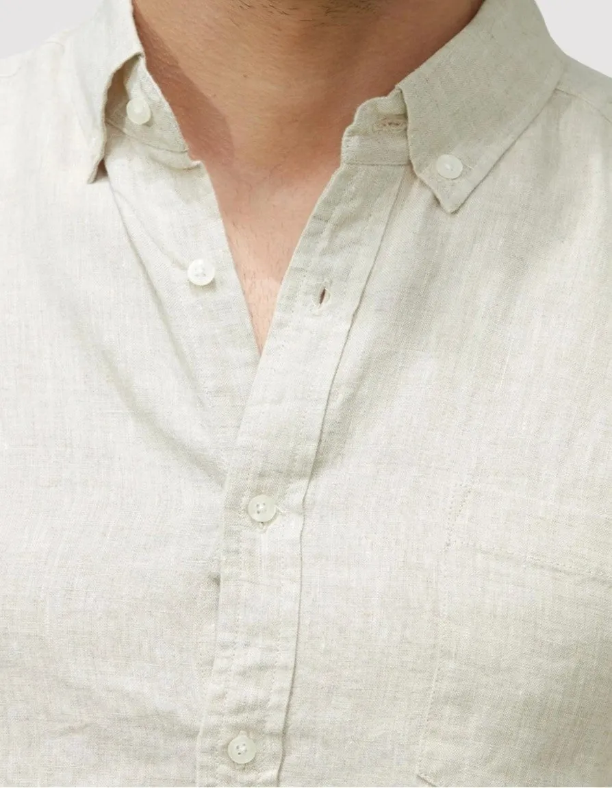 Ancien | Old Money Linen Shirt Khaki
