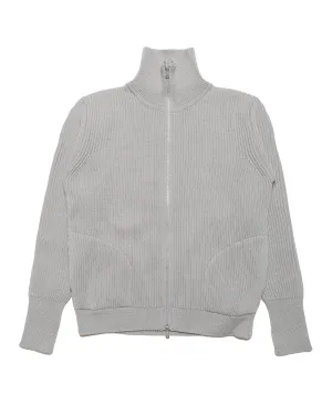 Andersen-Andersen Navy Full-Zip Pockets Light Grey