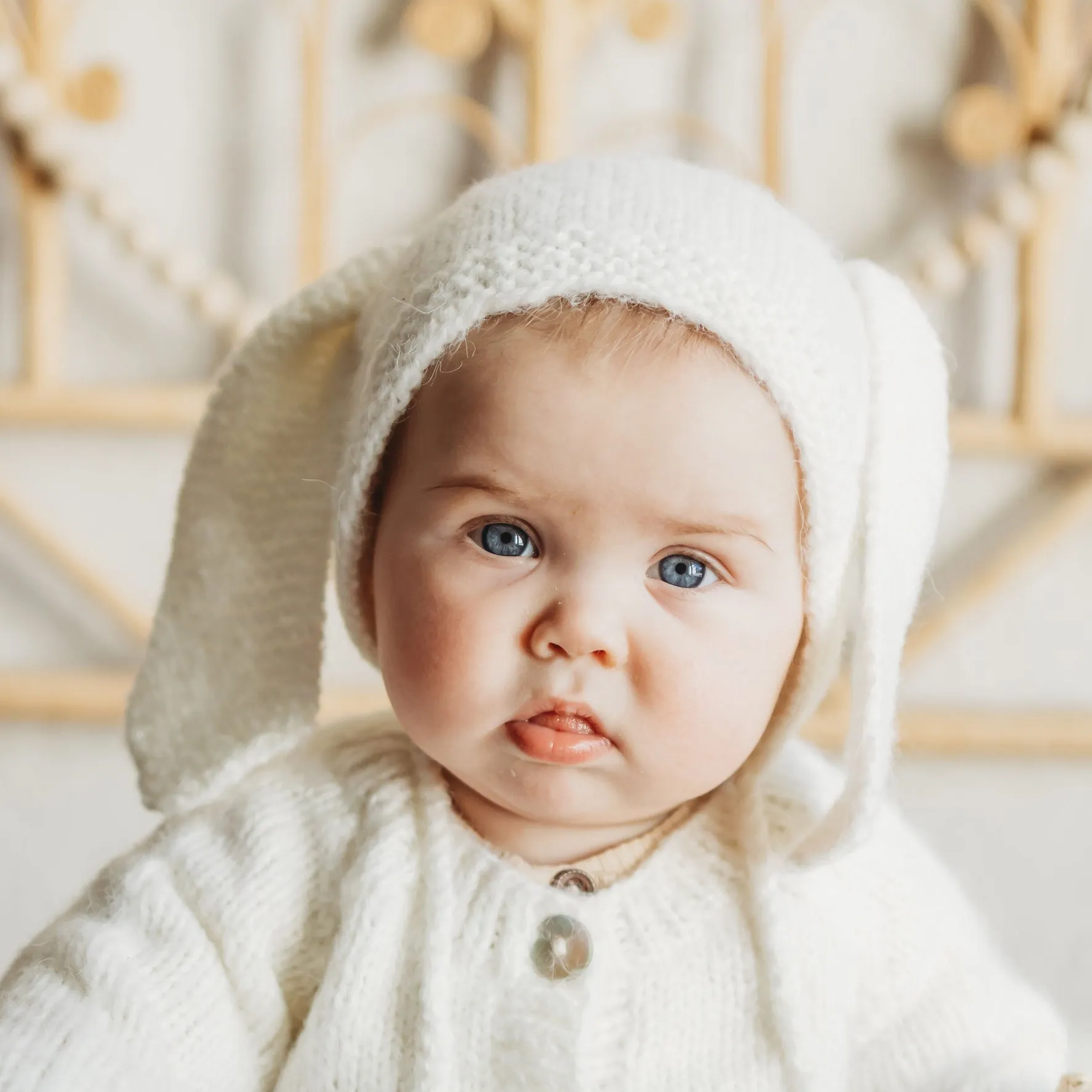 Angora Bunny Bonnet for Babies, Toddlers & Kids