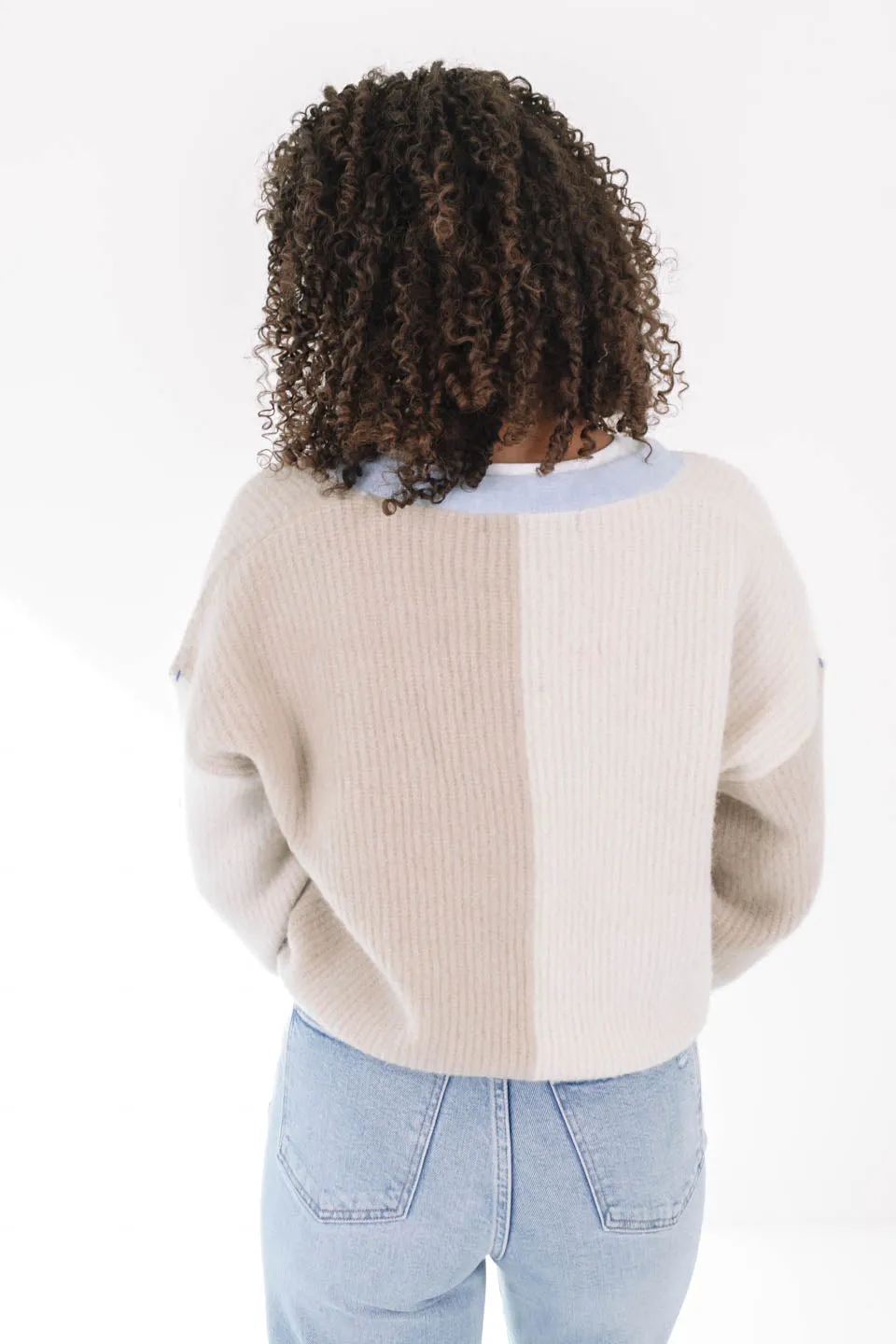 Around The Block Sweater - Beige