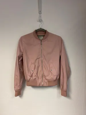 Baby pink lightweight bomber jacket, Bershka, Size 8, 10