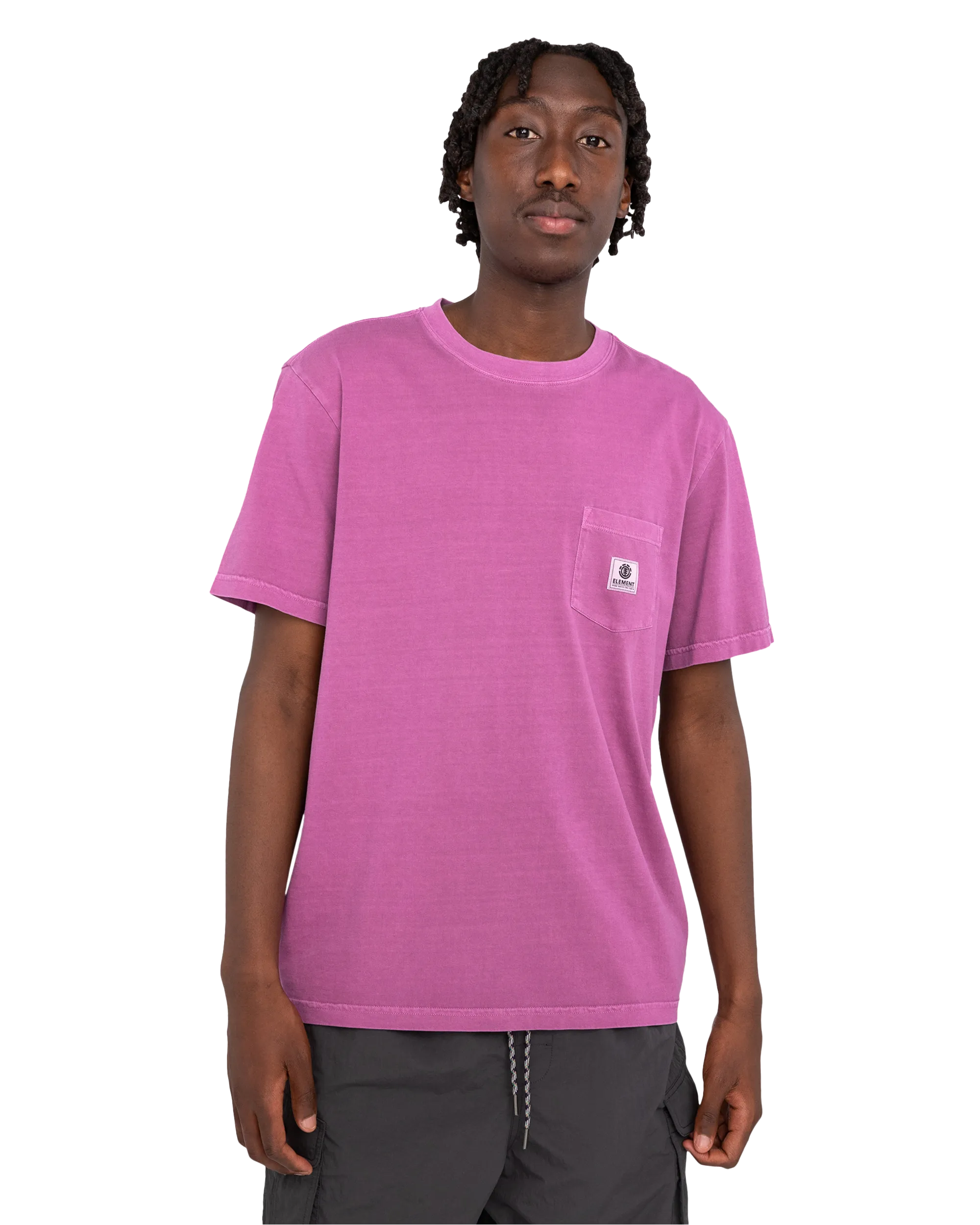 Basic Pocket T-Shirt in Deep Orchid