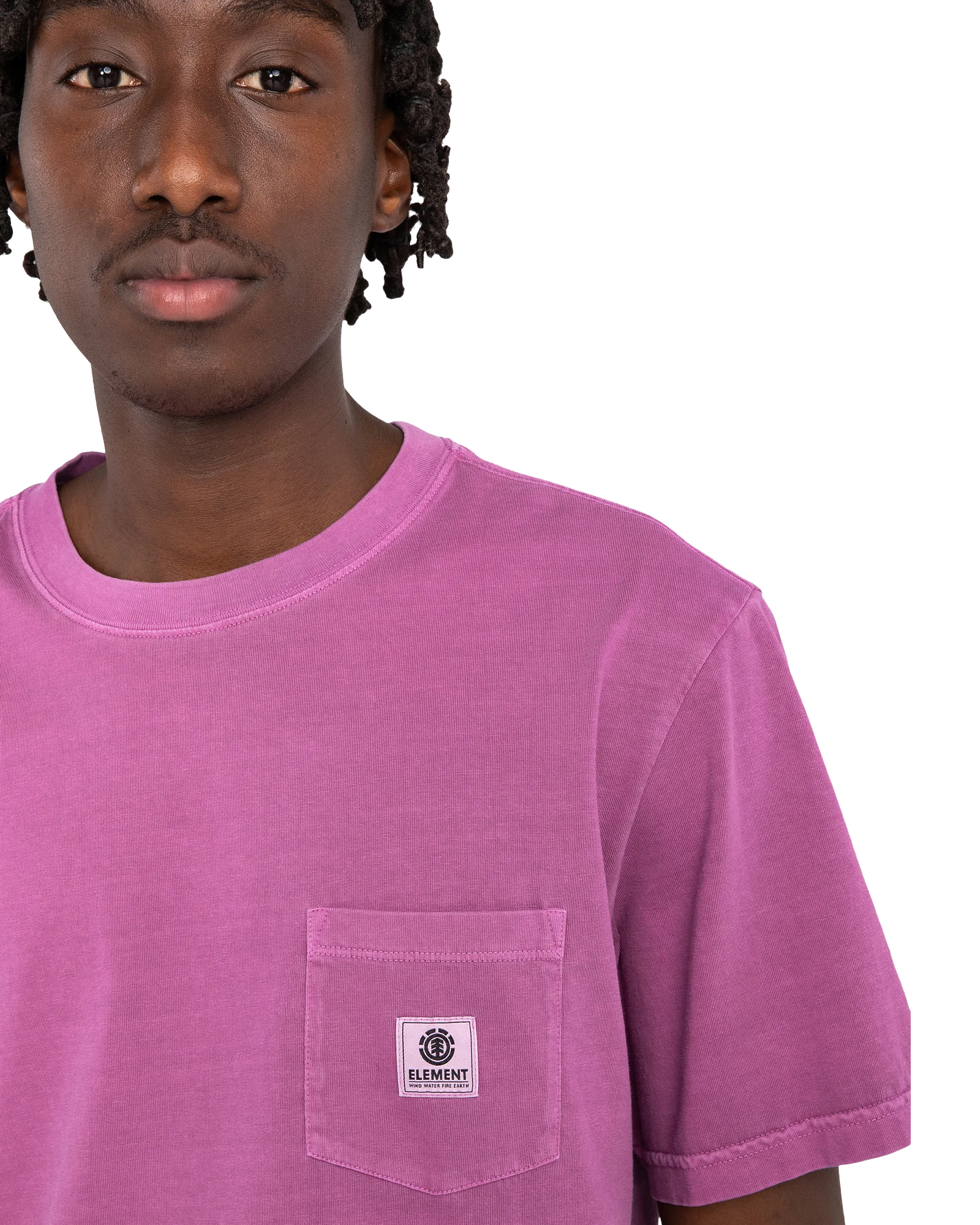 Basic Pocket T-Shirt in Deep Orchid