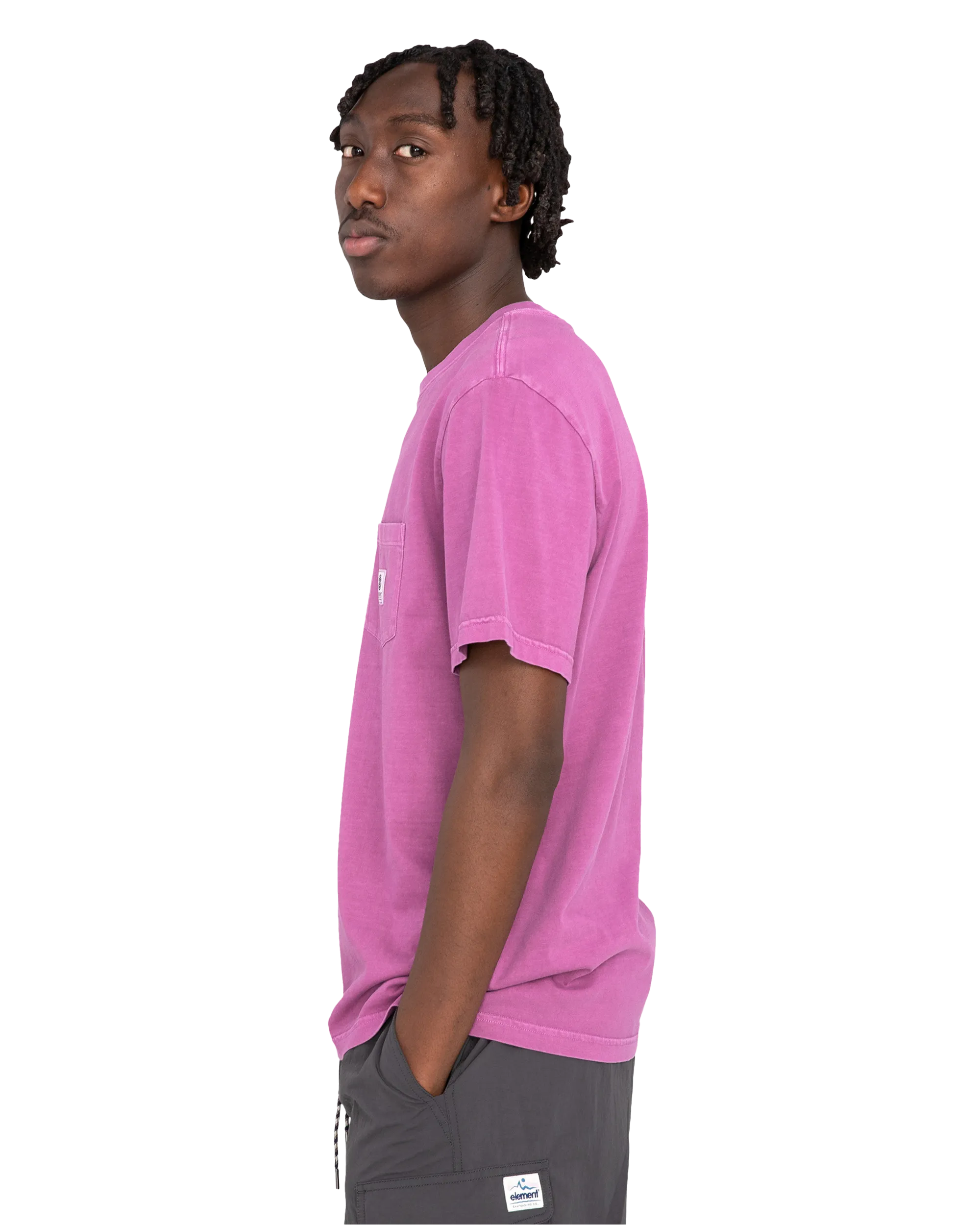 Basic Pocket T-Shirt in Deep Orchid