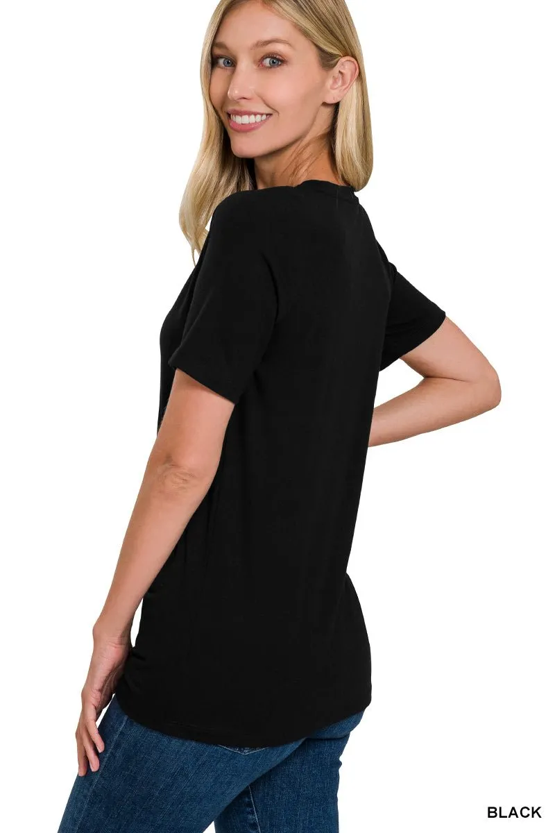 Basic T-Shirt - Black, Teal, Eggplant