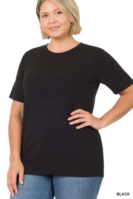 Basic T-Shirt - Black, Teal, Eggplant