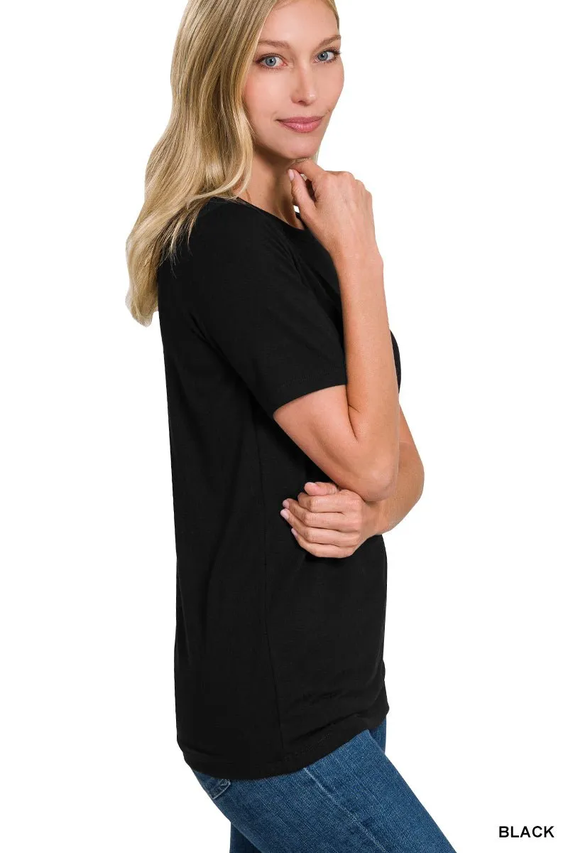 Basic T-Shirt - Black, Teal, Eggplant
