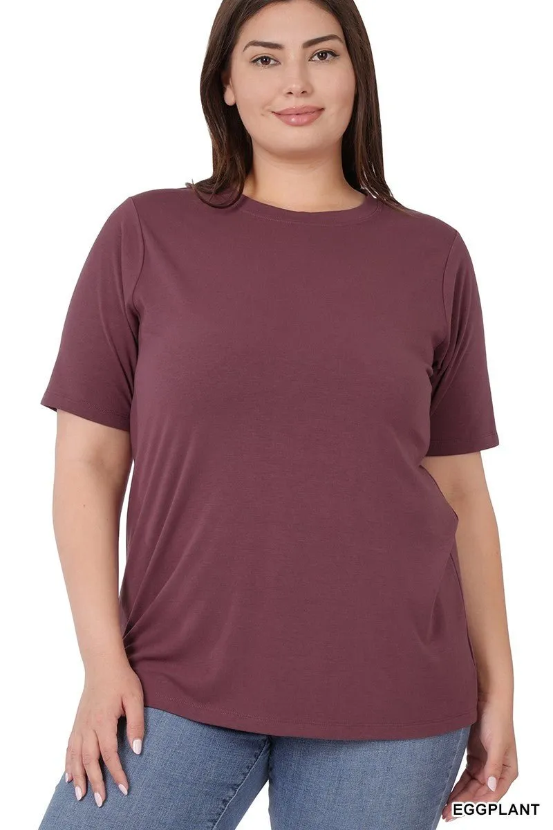 Basic T-Shirt - Black, Teal, Eggplant