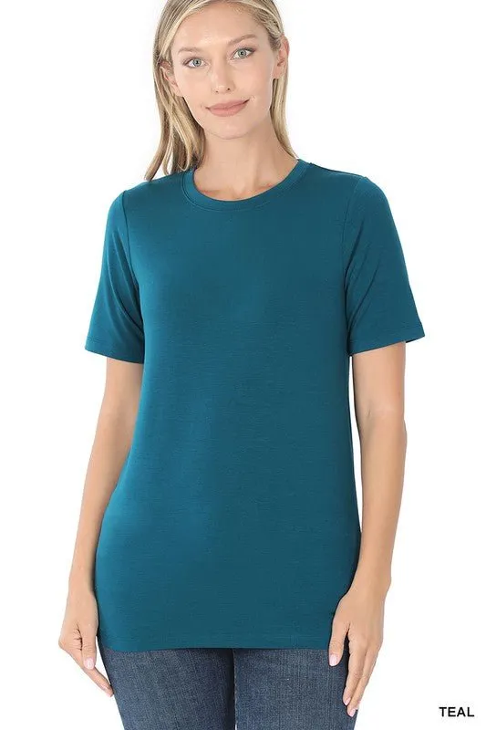 Basic T-Shirt - Black, Teal, Eggplant