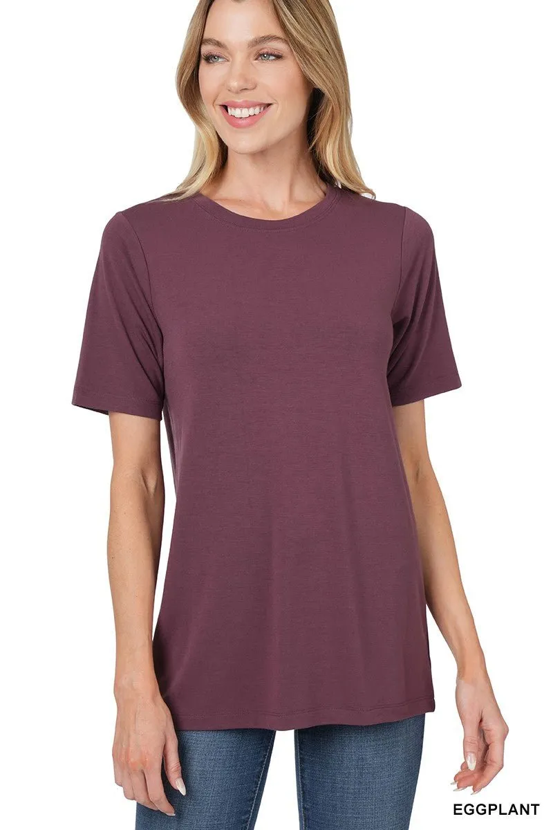 Basic T-Shirt - Black, Teal, Eggplant