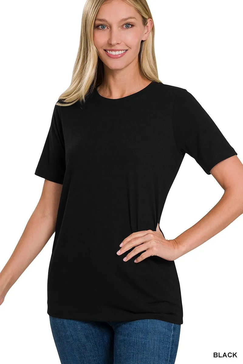 Basic T-Shirt - Black, Teal, Eggplant