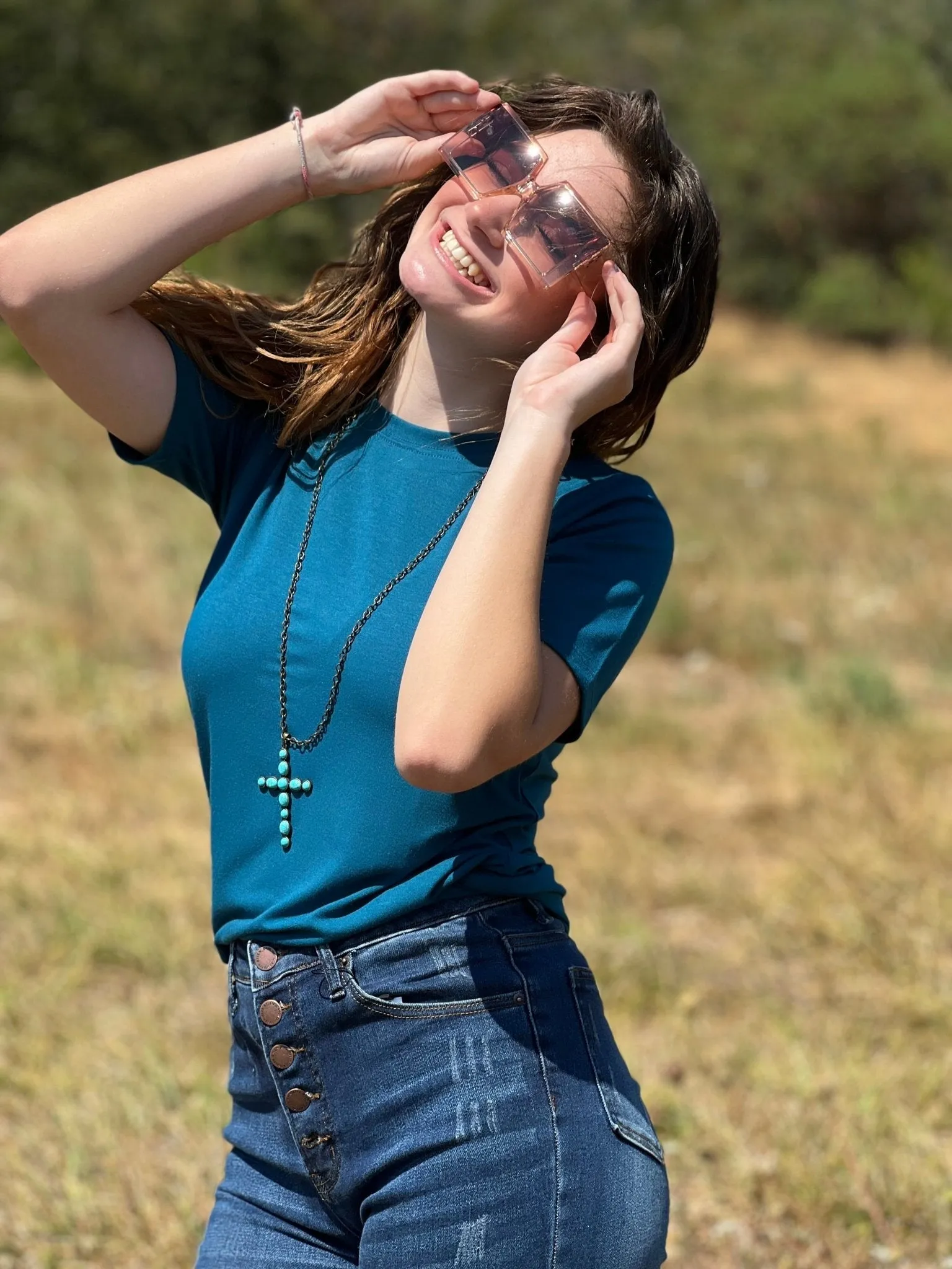 Basic T-Shirt - Black, Teal, Eggplant