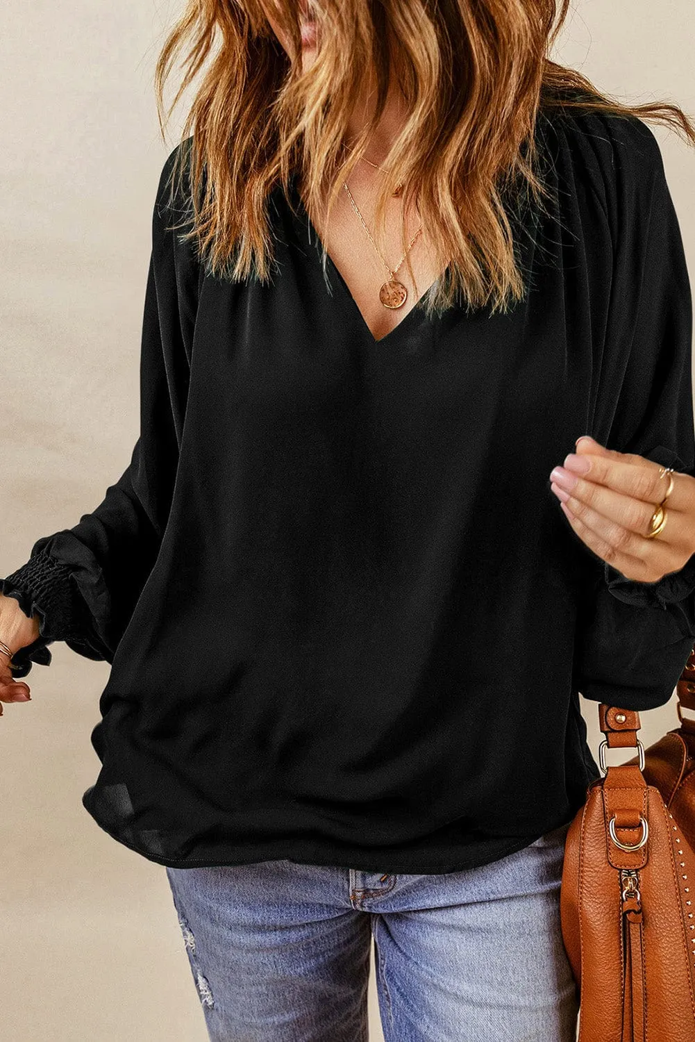 Bohemian V Neck Blouse