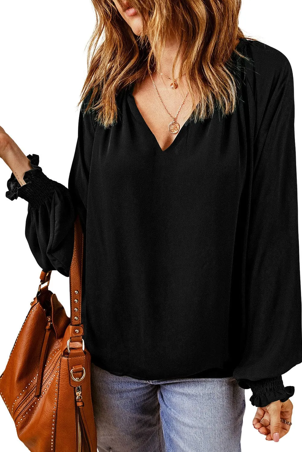 Bohemian V Neck Blouse