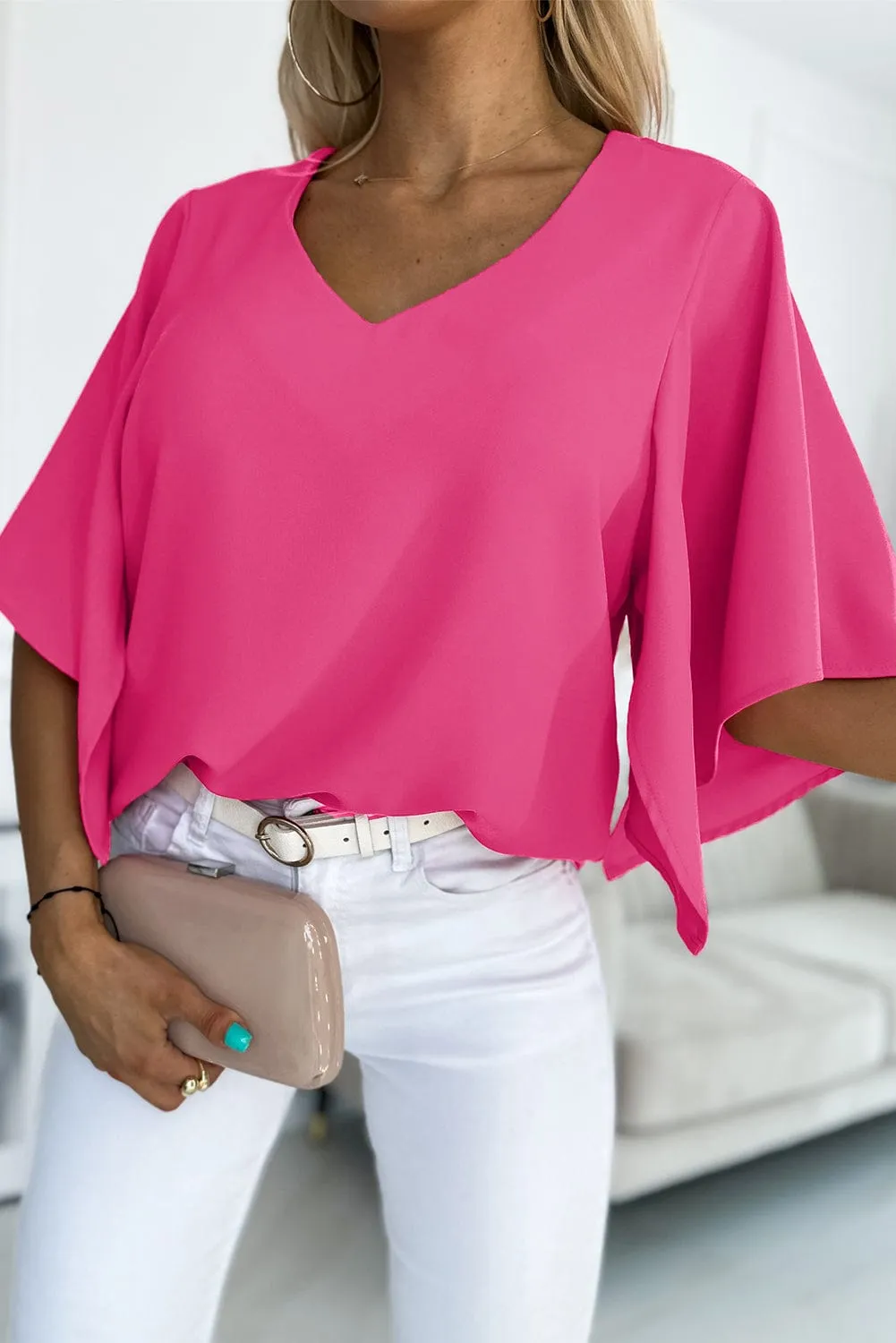 Bohemian V Neck Blouse