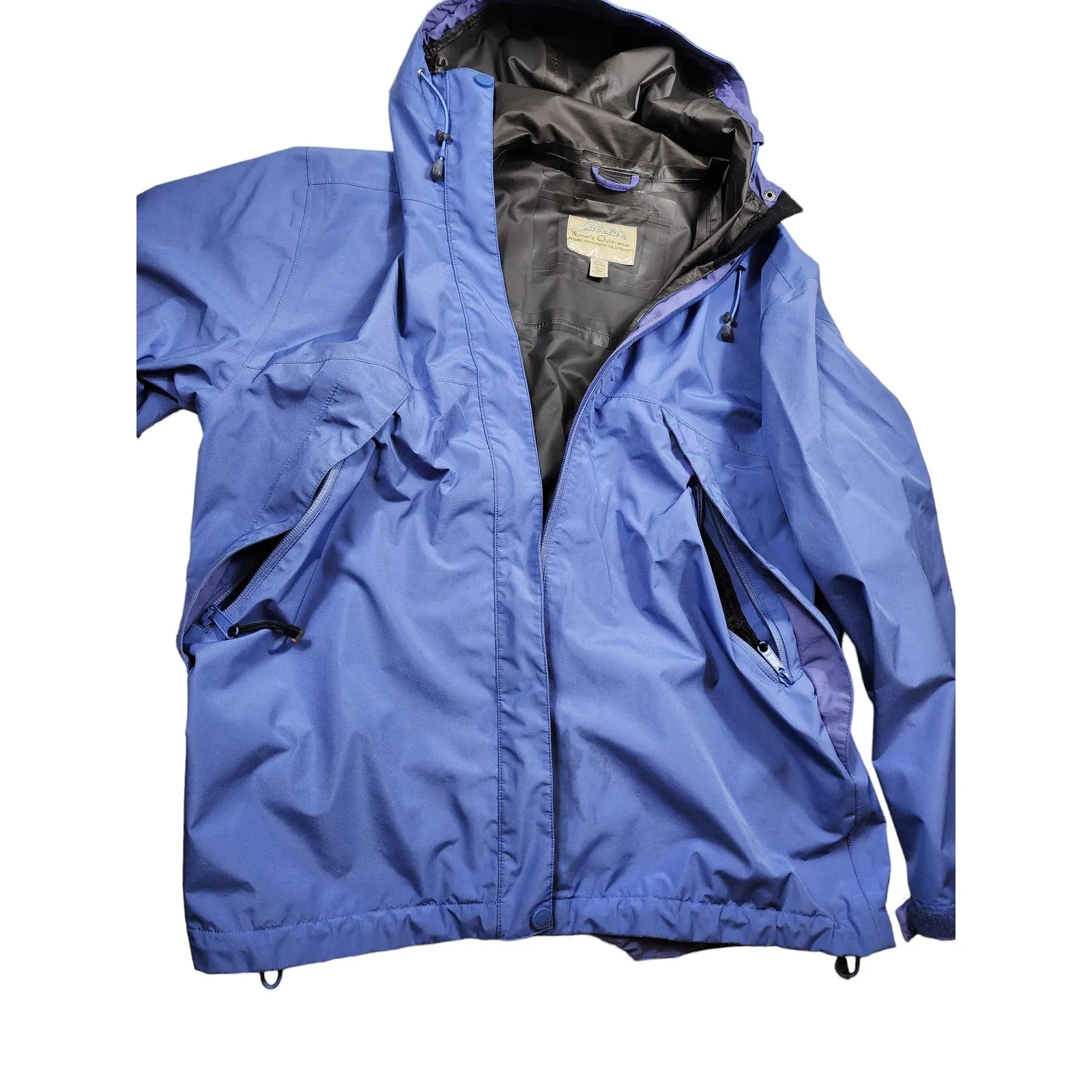 Cabelas Jacket Womens Medium Outerwear Hooded Lightweight Breathable Windbreaker