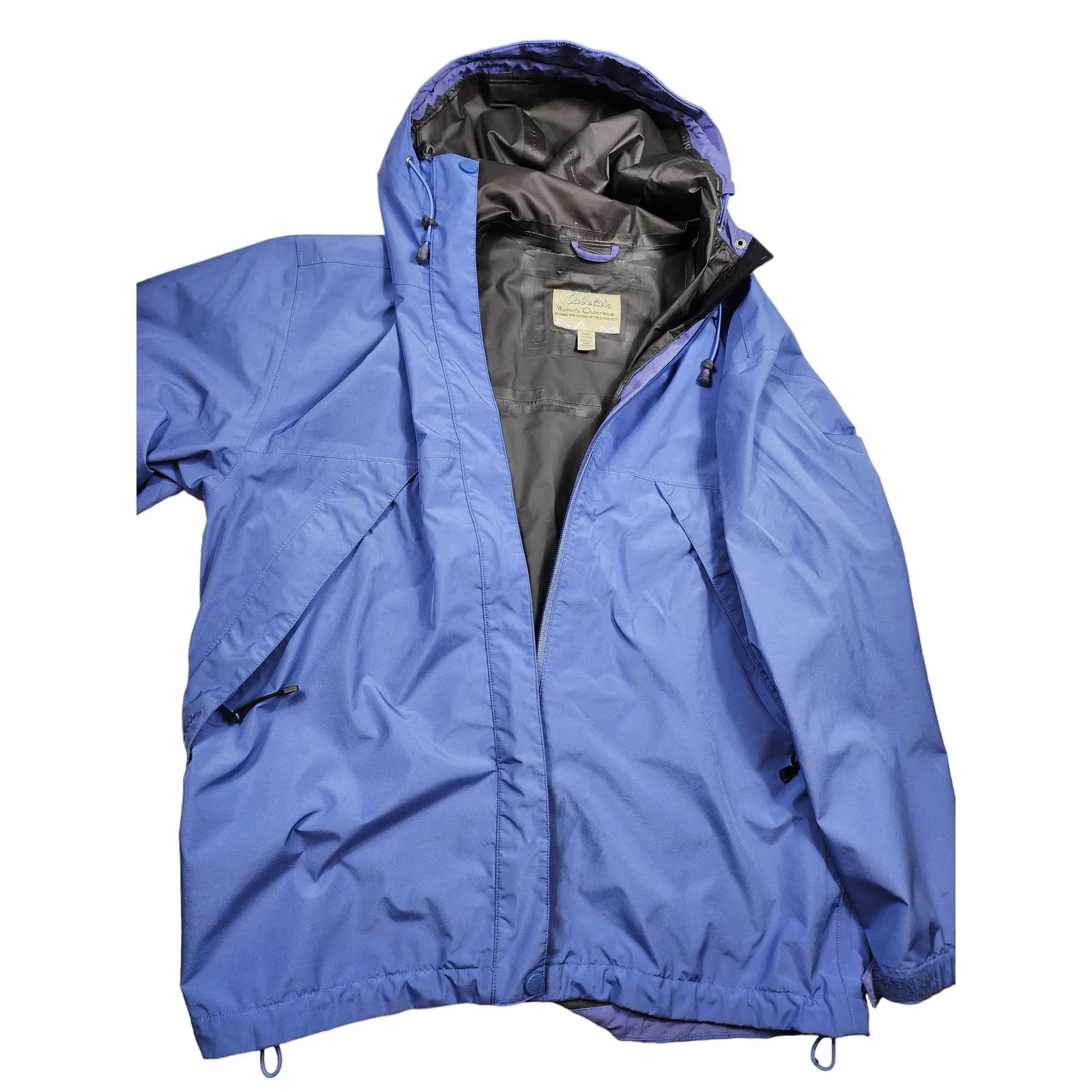 Cabelas Jacket Womens Medium Outerwear Hooded Lightweight Breathable Windbreaker