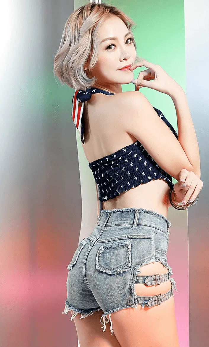 Cheeky Denim Shorts