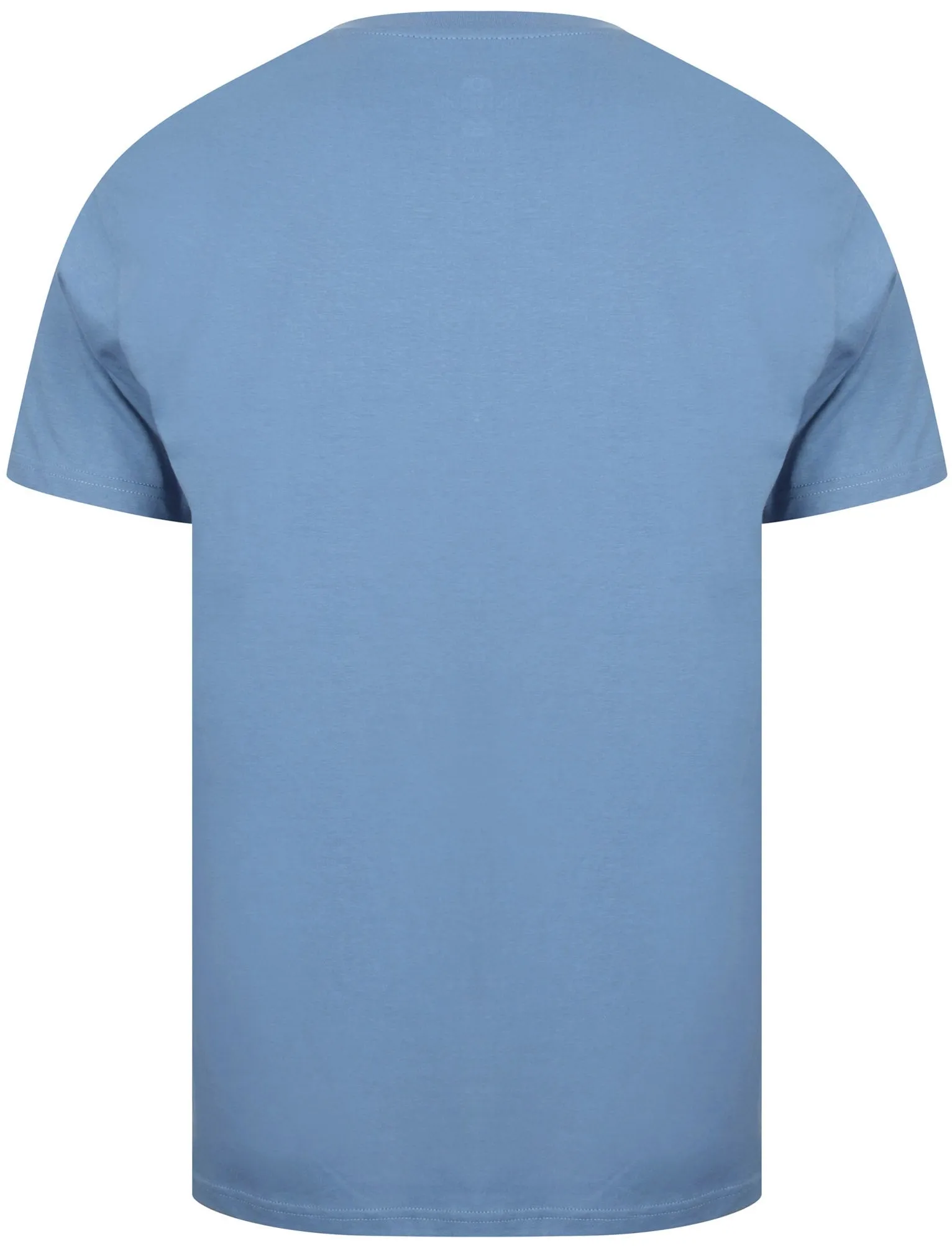 Clancy Basic Cotton Crew Neck T-Shirt In Federal Blue - South Shore
