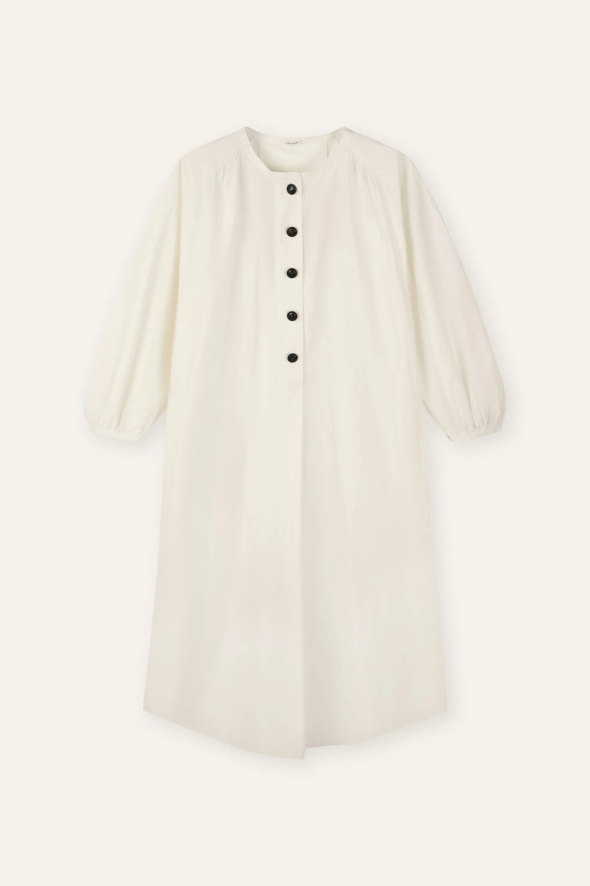 DODO supima cotton shirt dress (White)