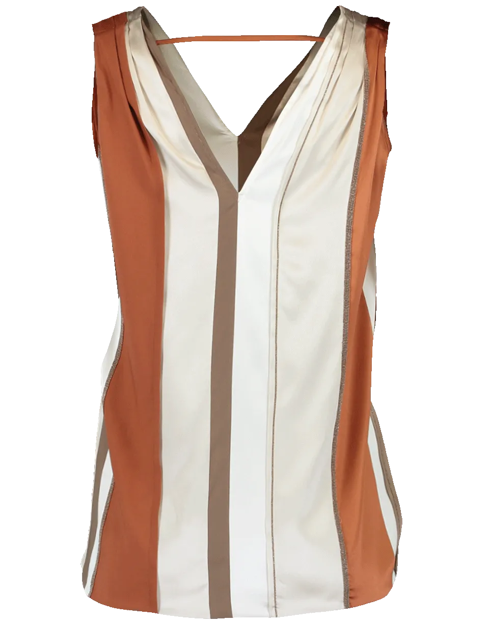 Double V Precious Intarsia Top