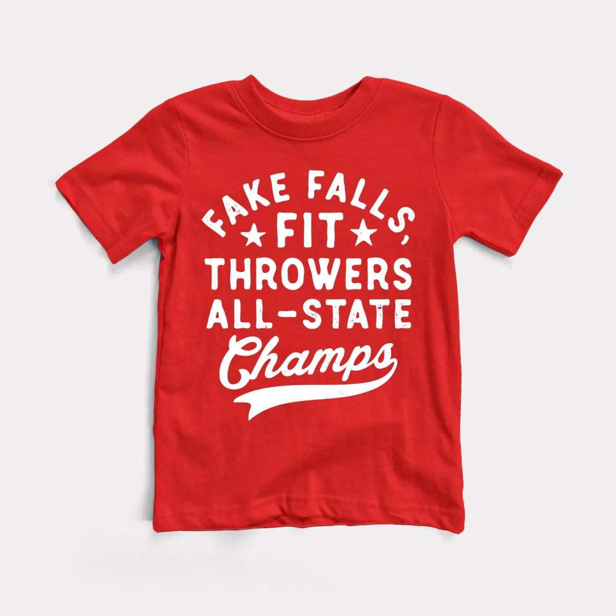 Fake Falls Fit Throwers Youth Tee