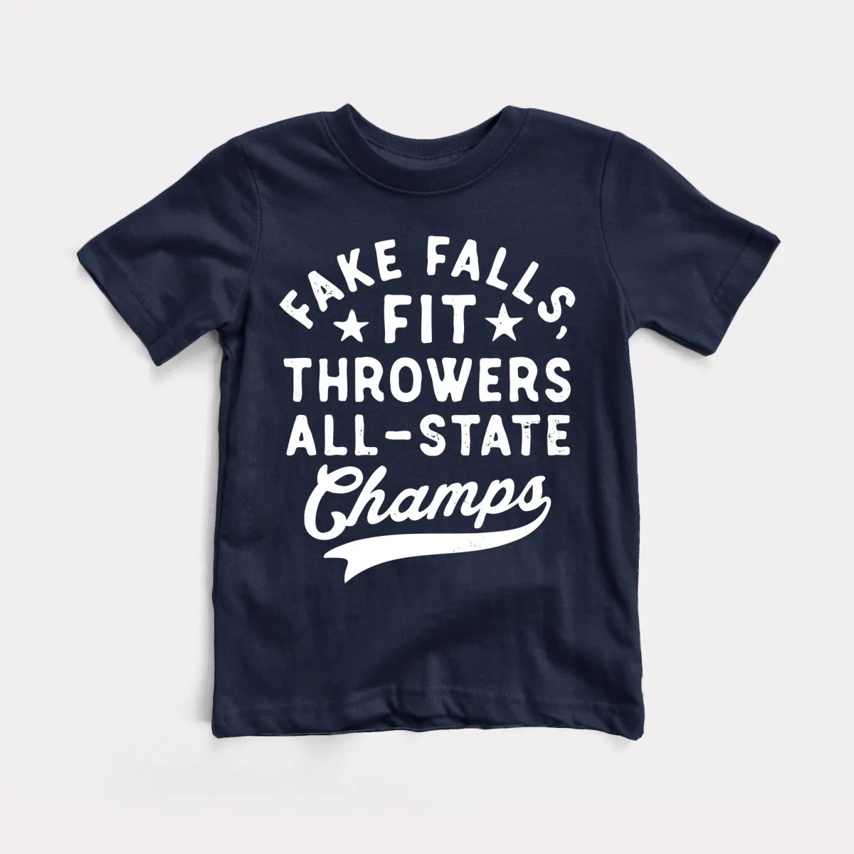 Fake Falls Fit Throwers Youth Tee