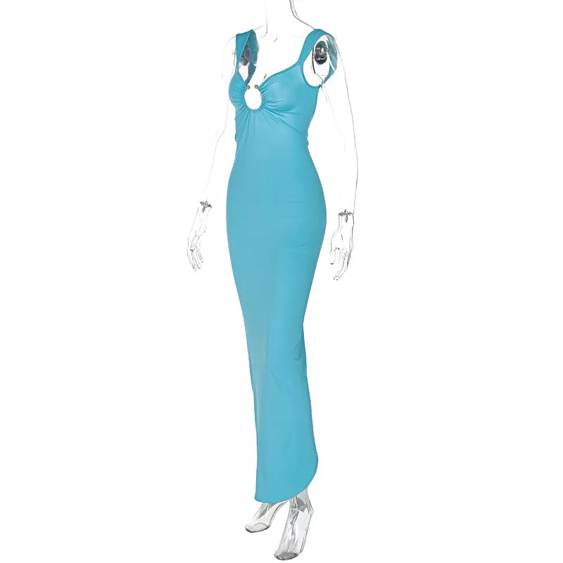 Flytonn-Christmas Outfits New Year's Eve Dress Night Out Club Dresses cute winter outfits Taelor Backless Maxi Dress