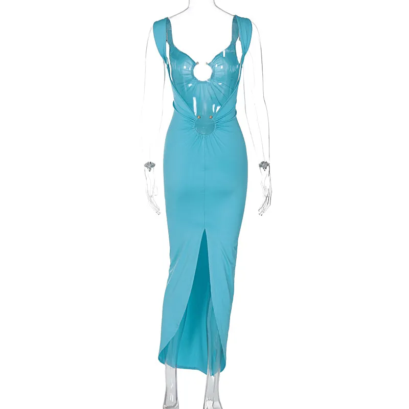 Flytonn-Christmas Outfits New Year's Eve Dress Night Out Club Dresses cute winter outfits Taelor Backless Maxi Dress
