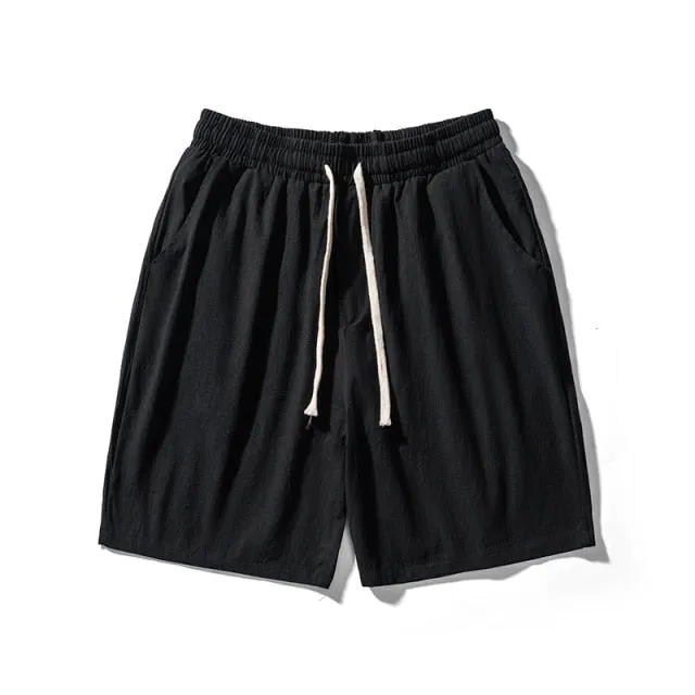 GbolsosPrivathinker Cotton Line Shorts Men Classic Basic Shorts 2021 Summer Thin Fabric Cool Shorts Casual Shorts Pants Men's Clothing