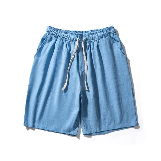 GbolsosPrivathinker Cotton Line Shorts Men Classic Basic Shorts 2021 Summer Thin Fabric Cool Shorts Casual Shorts Pants Men's Clothing