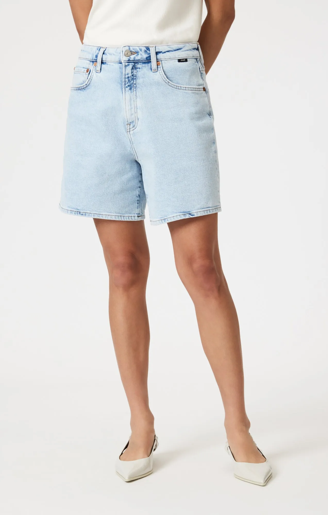 HEIDI LONG SHORTS IN BLEACHED 90'S