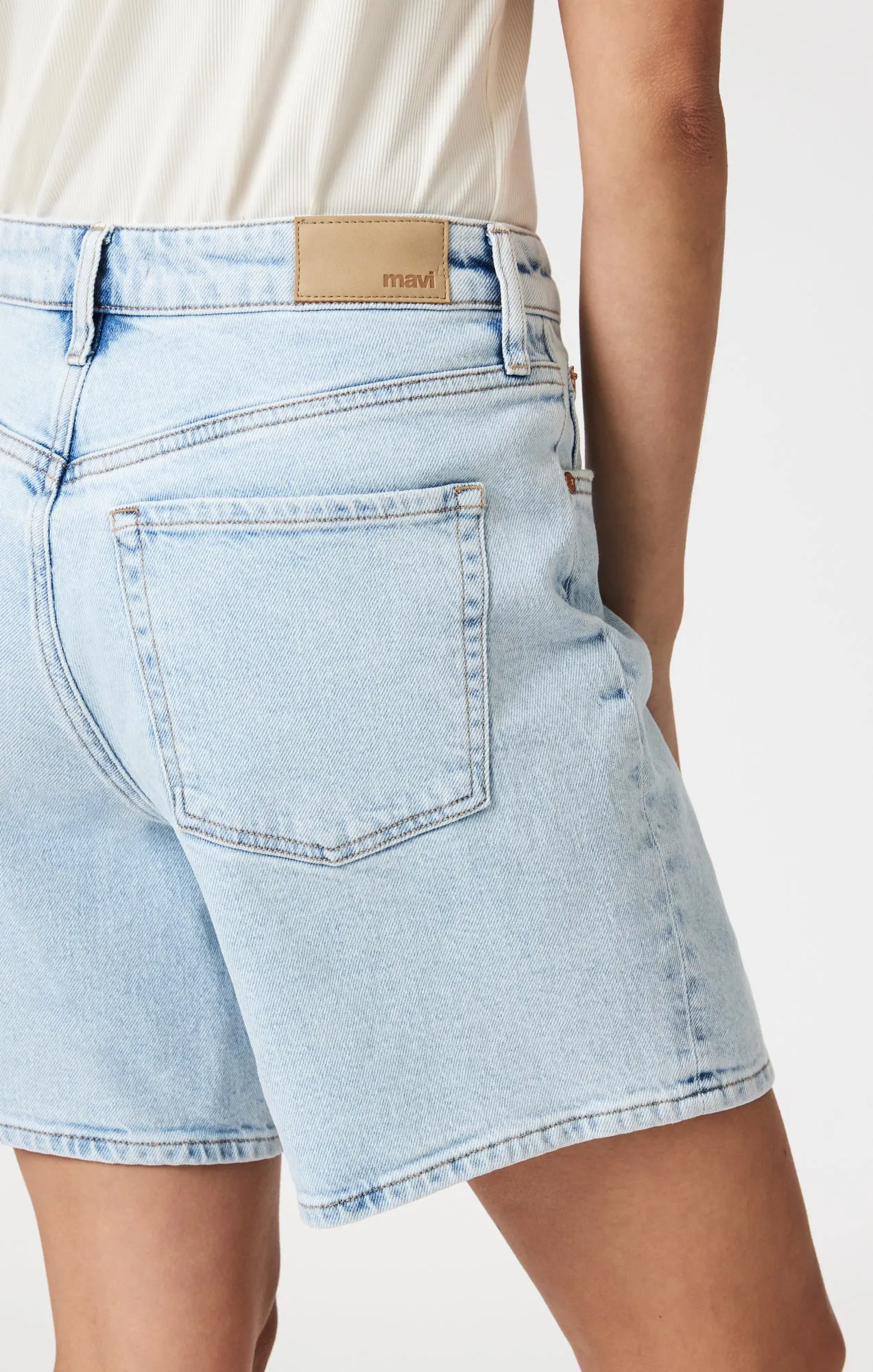 HEIDI LONG SHORTS IN BLEACHED 90'S