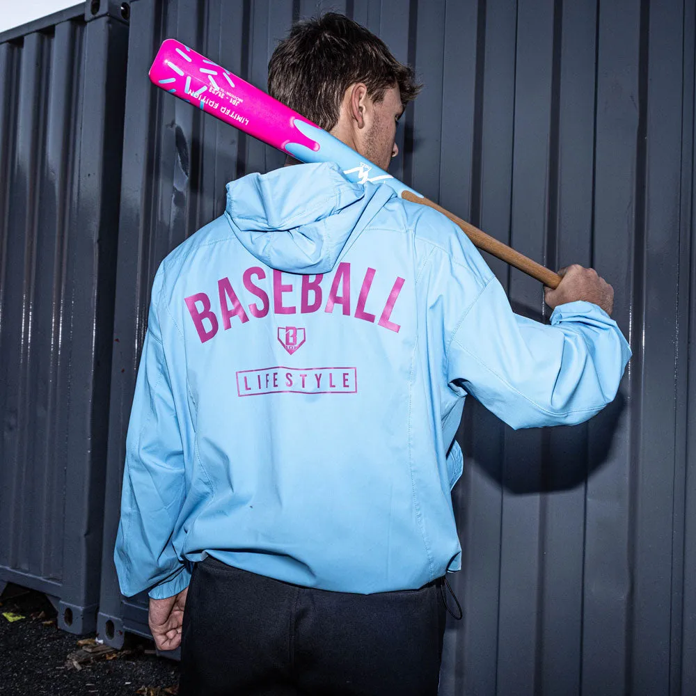 Heritage Premium Windbreaker - Cotton Candy Blue