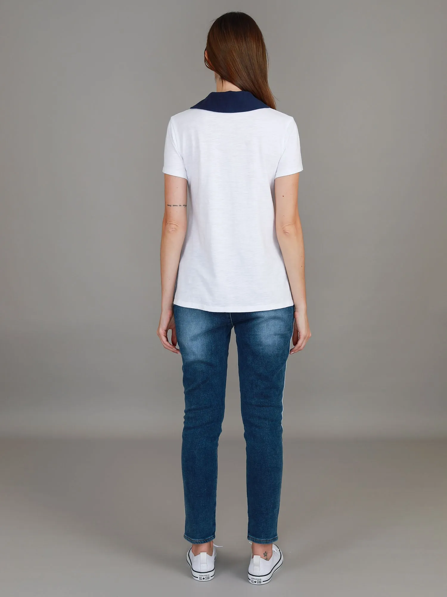 Jaysmin Contrast Polo T Shirt