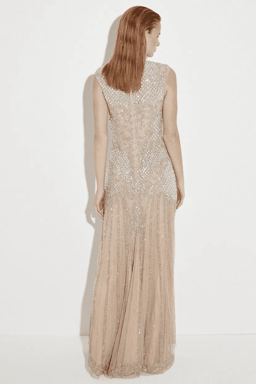 KAREN MILLEN - Crystal Maxi Kjole