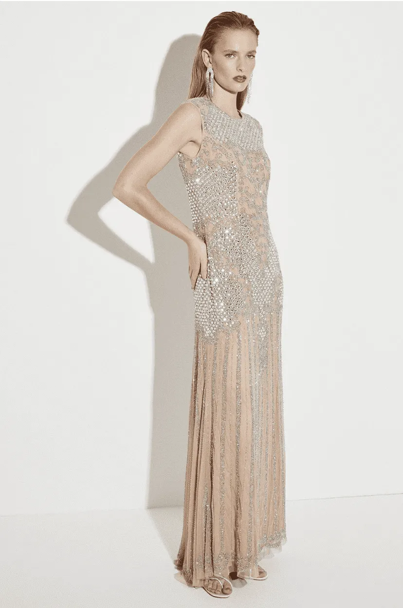 KAREN MILLEN - Crystal Maxi Kjole