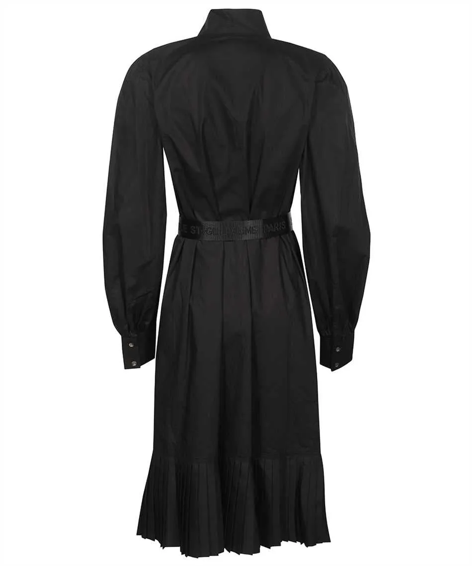 KL PLEATED HEM SHIRT DRESS
