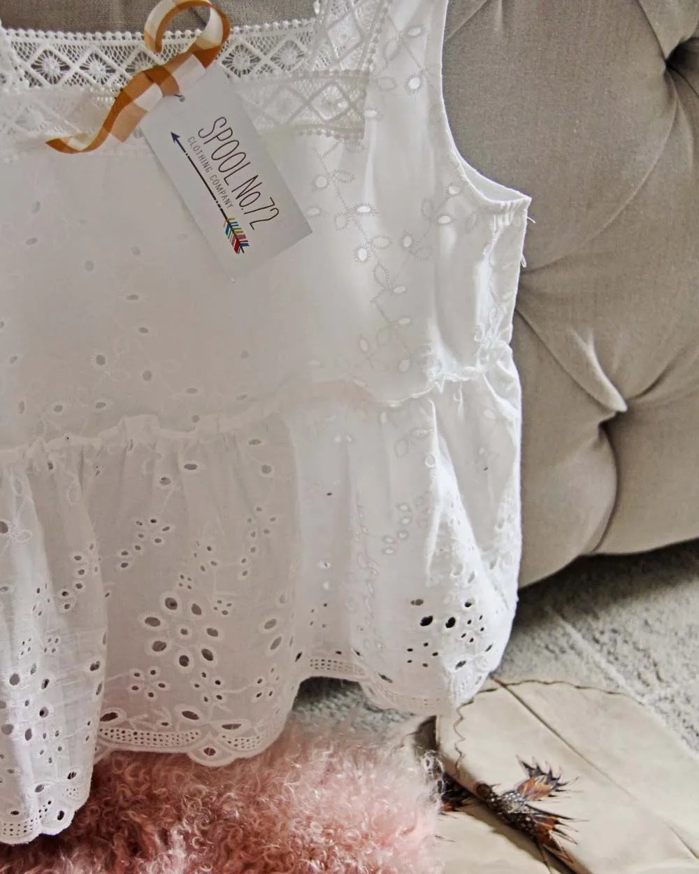 Lace & Eyelet Layering Tank