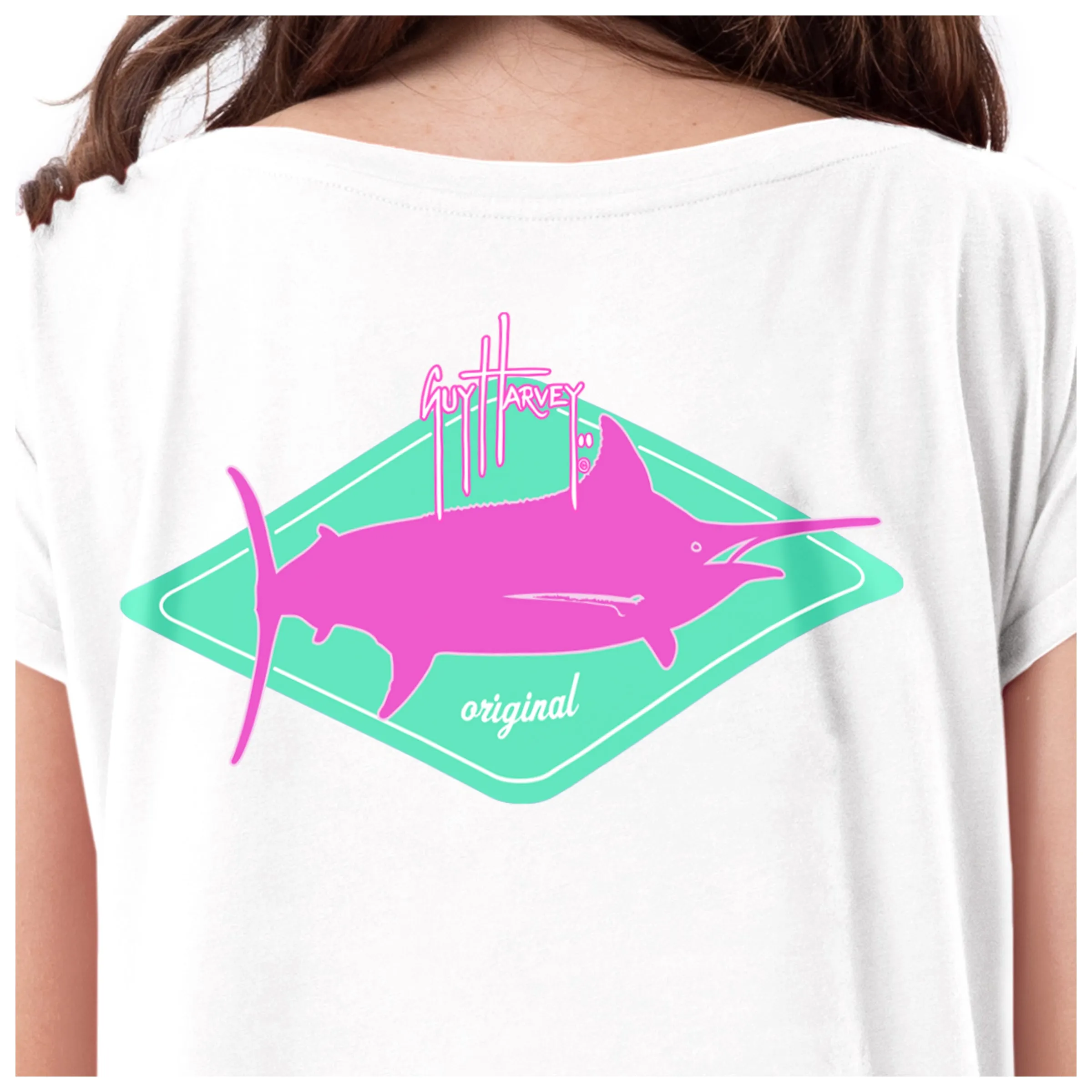 Ladies Forever Diamond Roll Sleeve Dolman Top