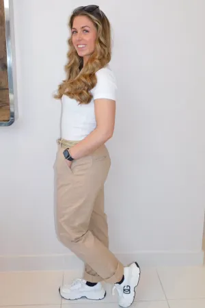 Ladies Maine New England Stone Cropped Chino Trousers