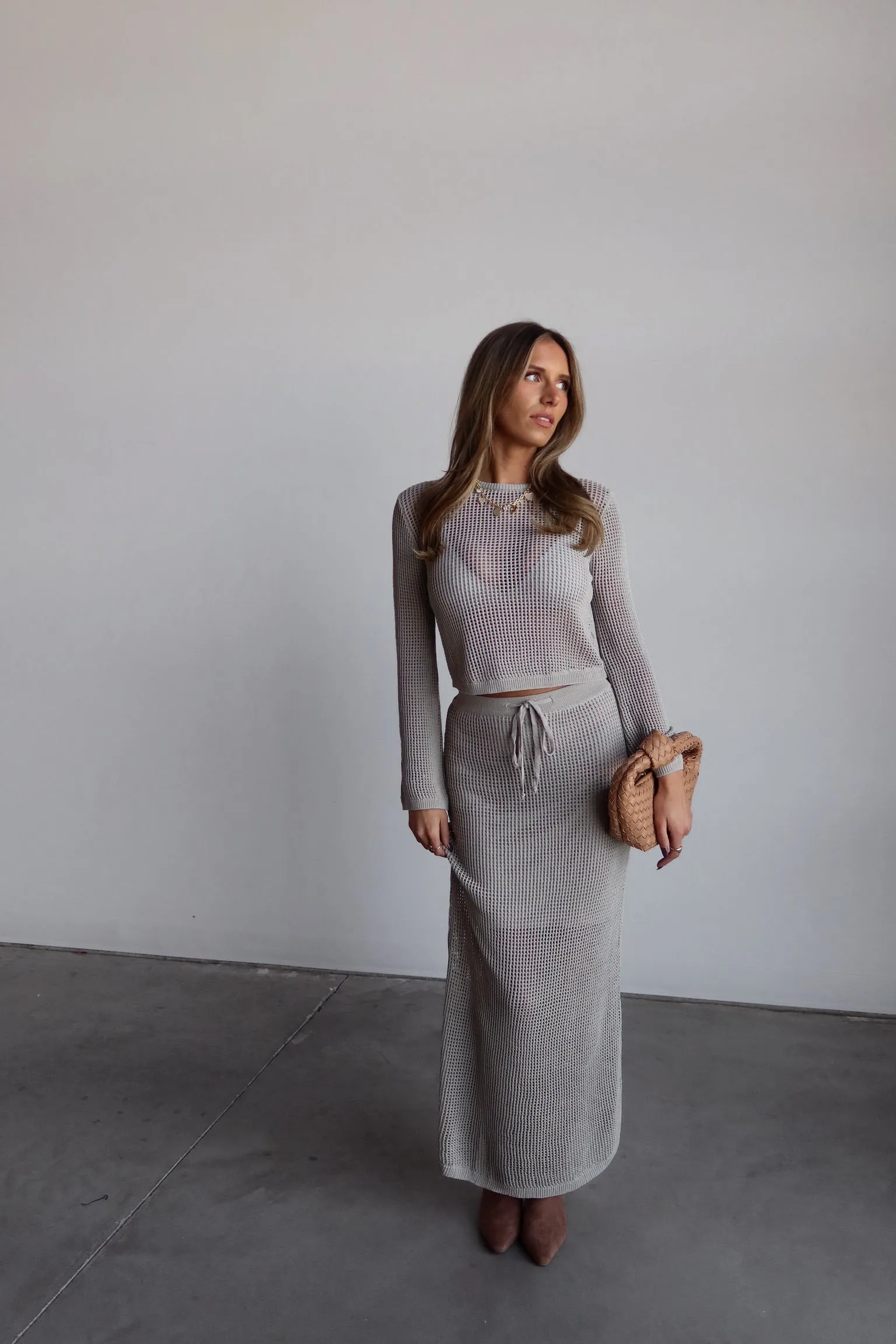 Luxe Crochet Midi Skirt