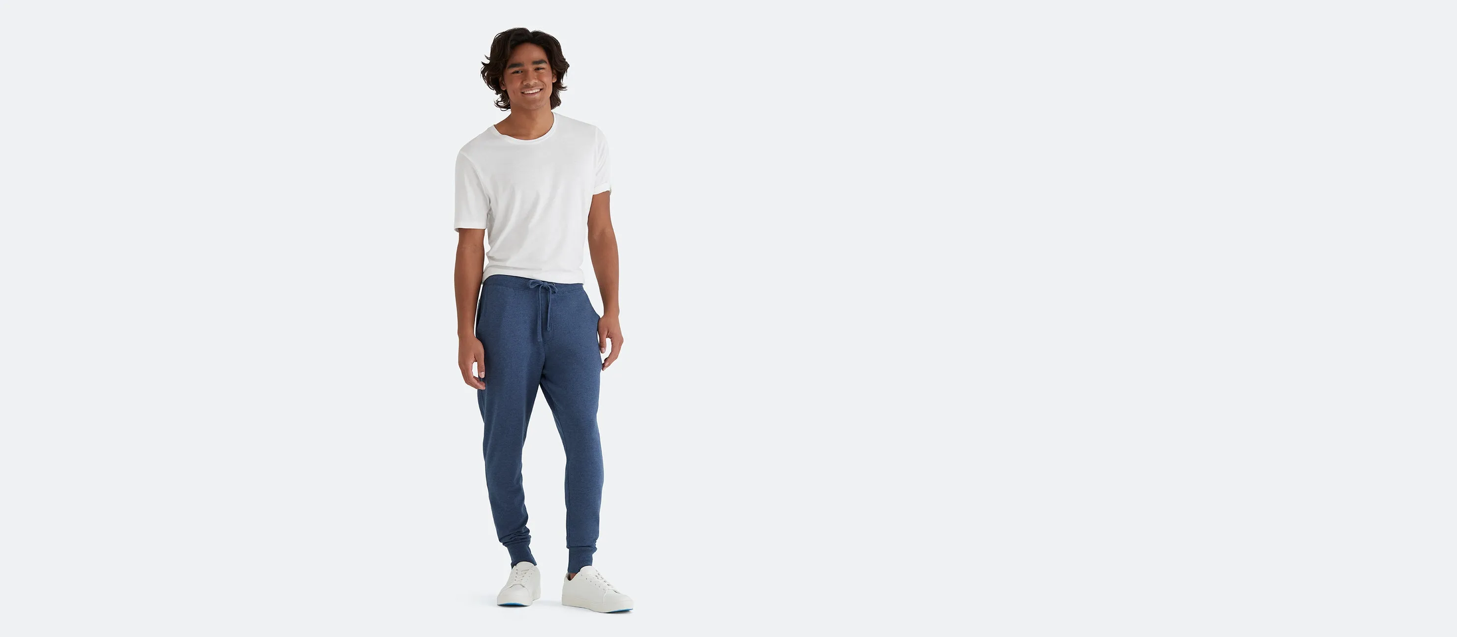 Men's French Terry Jogger | Heather Navy