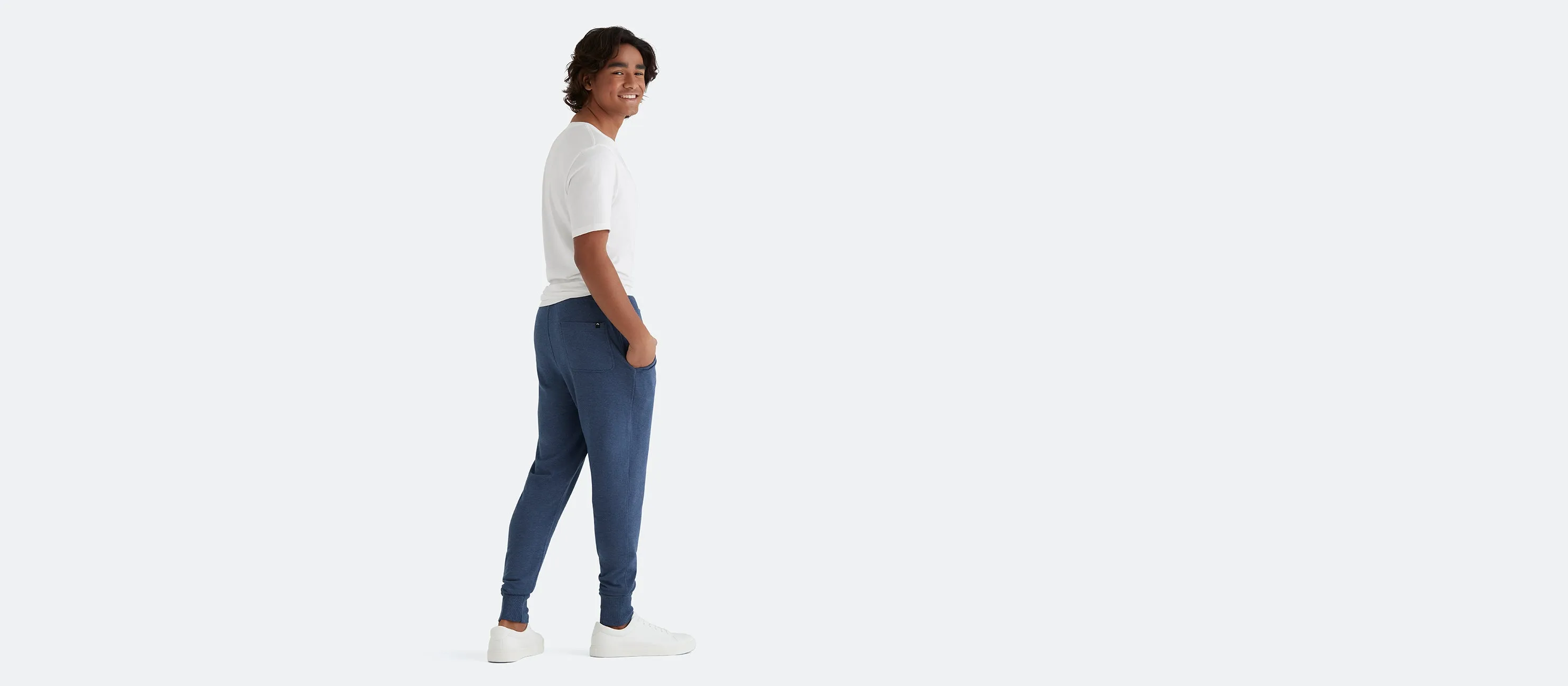 Men's French Terry Jogger | Heather Navy