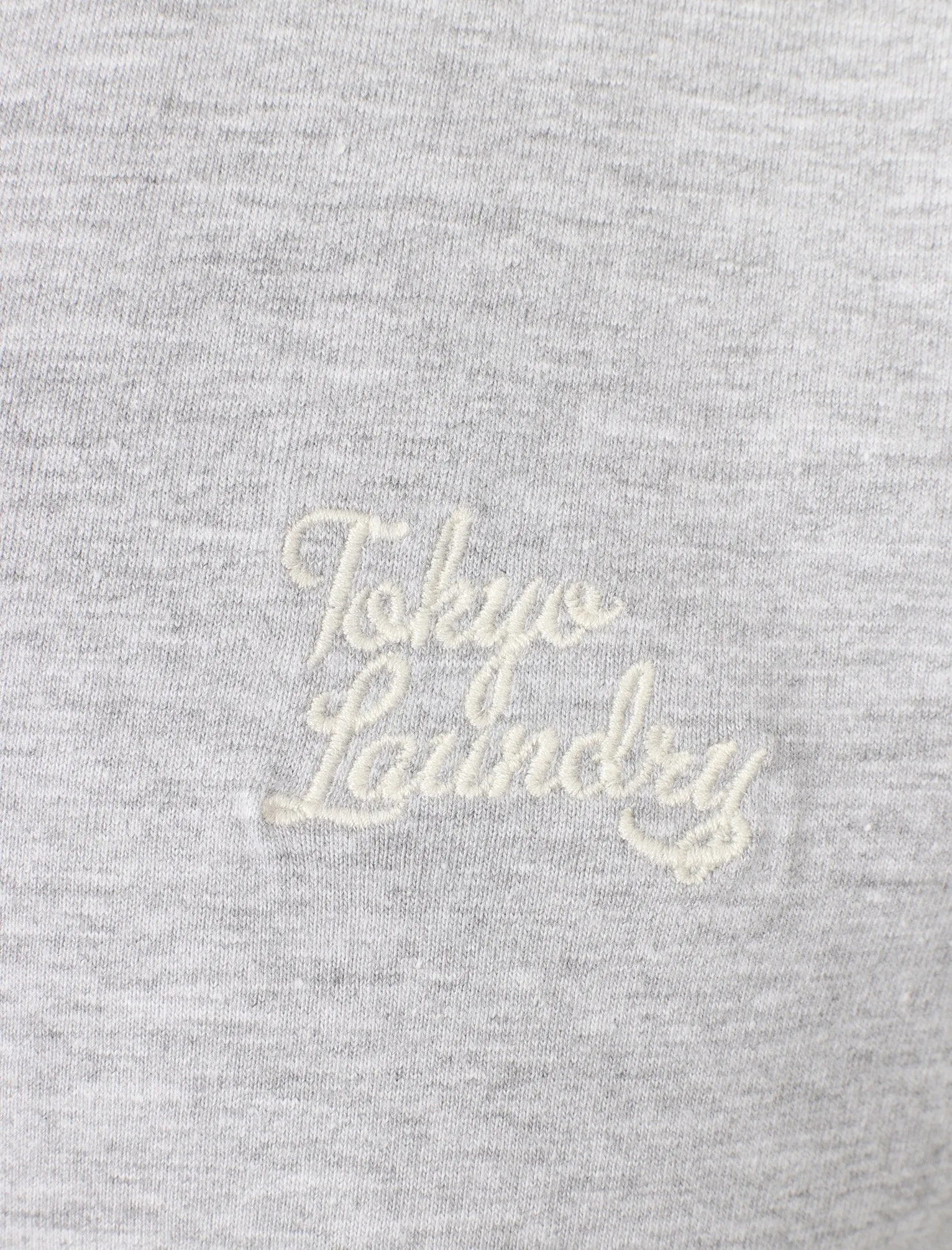 Montecarlo Crew Neck Cotton T-Shirt In Light Grey Marl - Tokyo Laundry